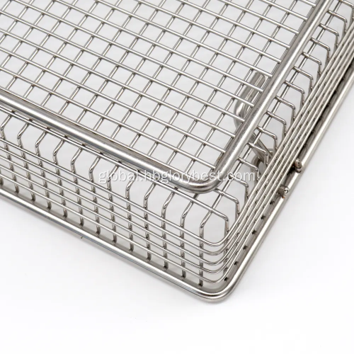 Stainless Steel Basket Customize Stainless Steel Medical Disinfection Basket Factory